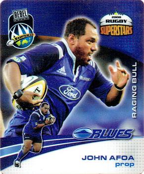 2008 Bluebird Foods Rugby Superstars #7 John Afoa Front